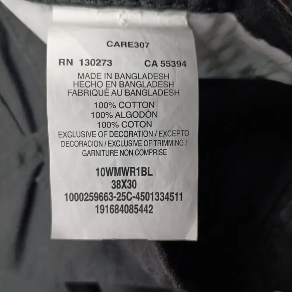 Wrangler Relaxed Ranger‎ Cargo Pants Men's Size 38x30 Black